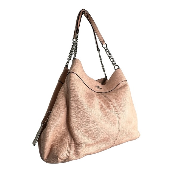 Coach‎ Pebbled Leather Pink Purse - Picture 2 of 6